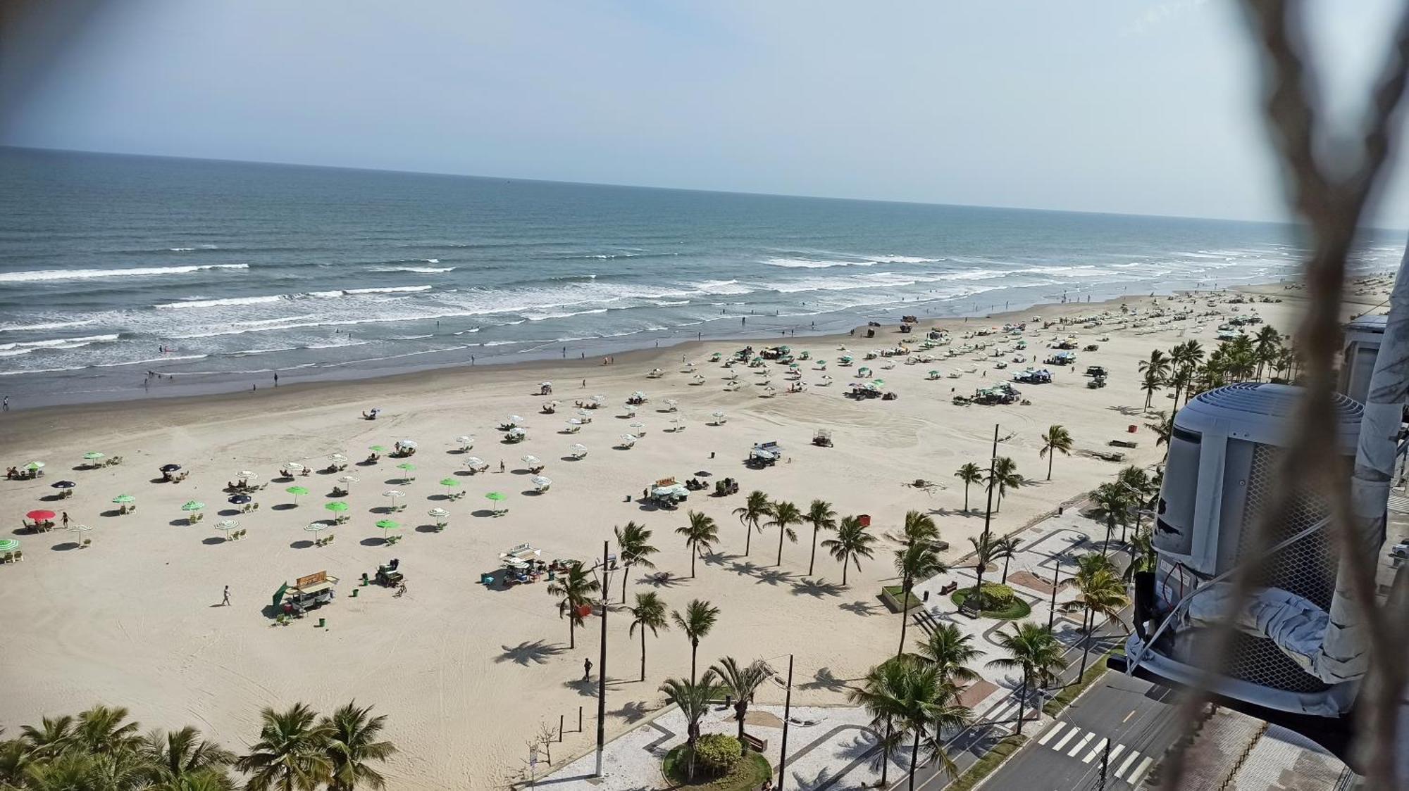 Apartamento De Frente E Com Vista Para O Mar Praia Grande  Esterno foto